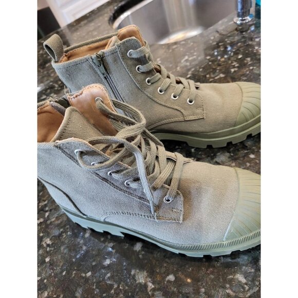 NWOT Women's Universal Thread Khaki Color Chunky Combat style boots Size 10 - Picture 1 of 3